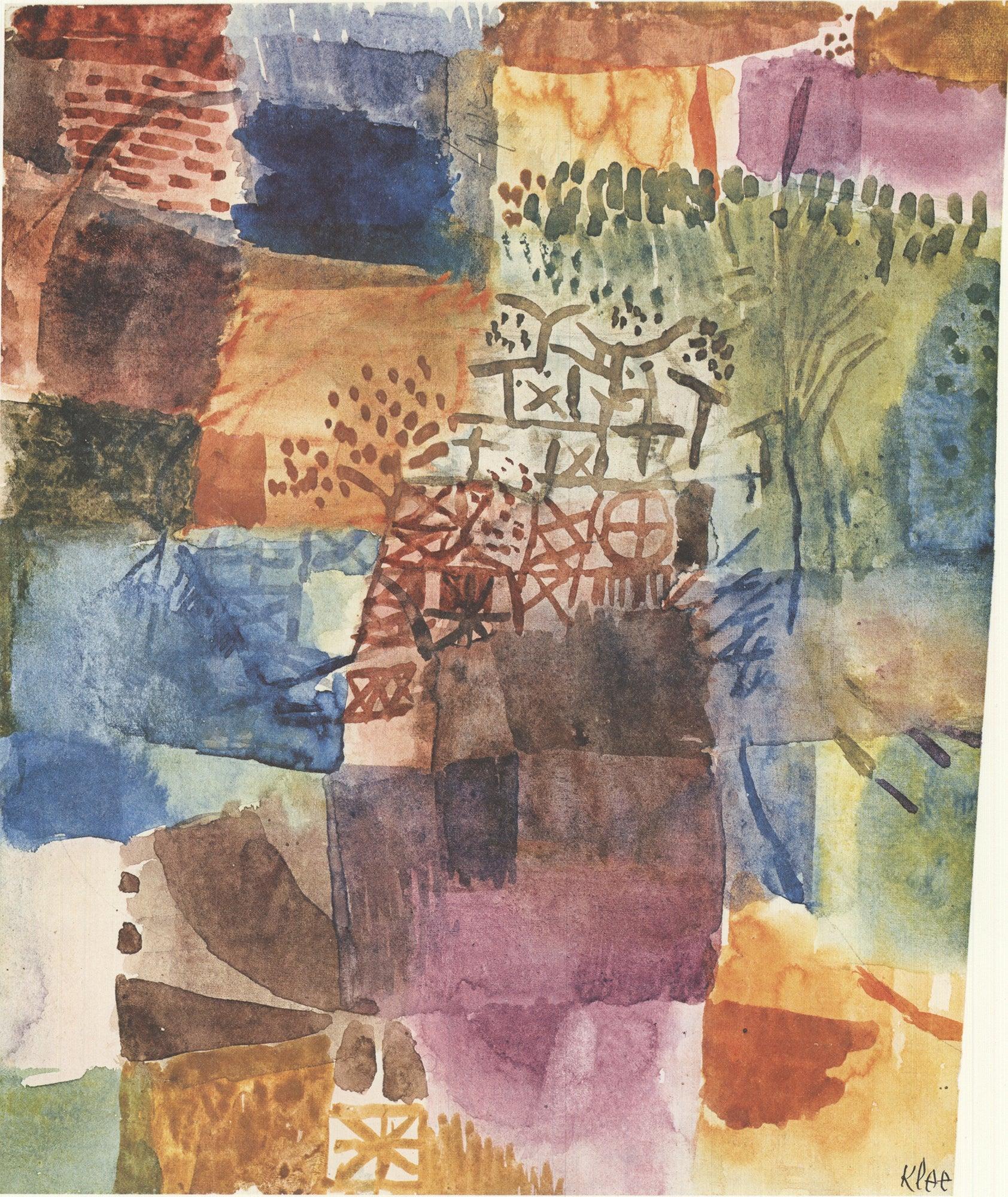 Lithographie offset « Memory of a Garden » de Paul Klee, 1990 en vente 1
