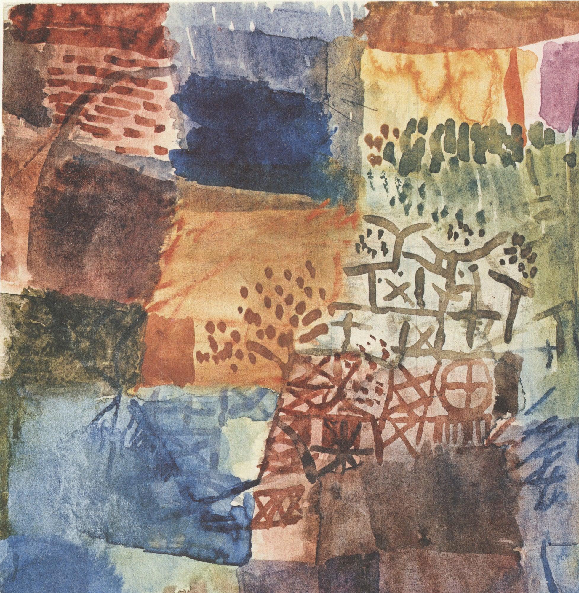 Lithographie offset « Memory of a Garden » de Paul Klee, 1990 en vente 2