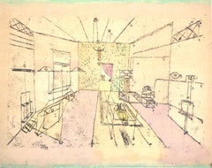 Paul Klee, Perspective-Ghost, from 12 Watercolors, 1964 (after)