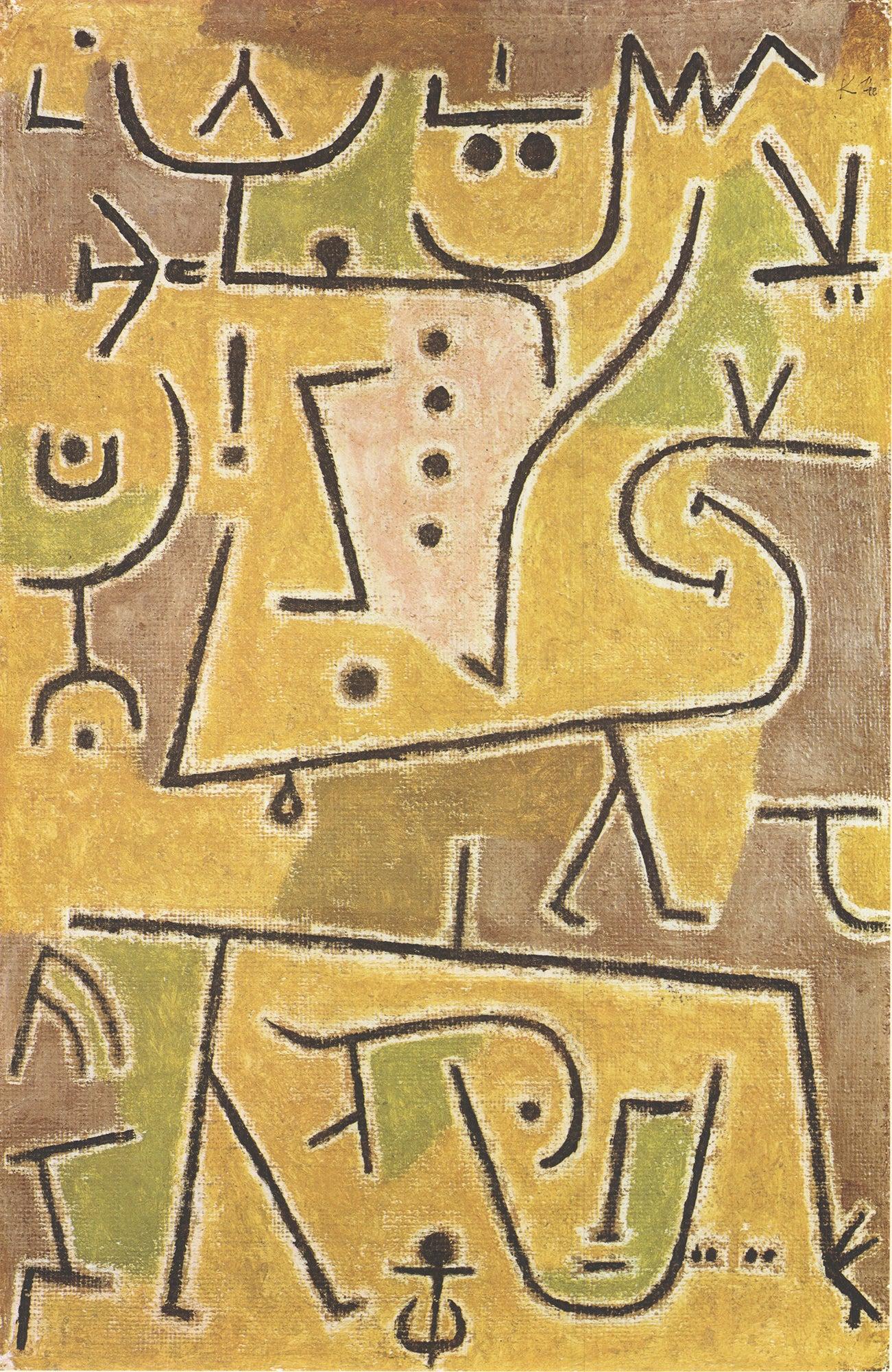 Paul Klee « Gilet rouge » 1990- Lithographie offset en vente 1