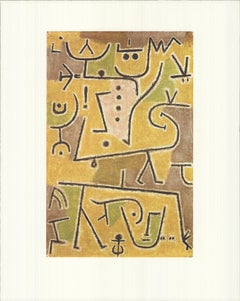 Vintage Paul Klee 'Red Vest' 1990- Offset Lithograph