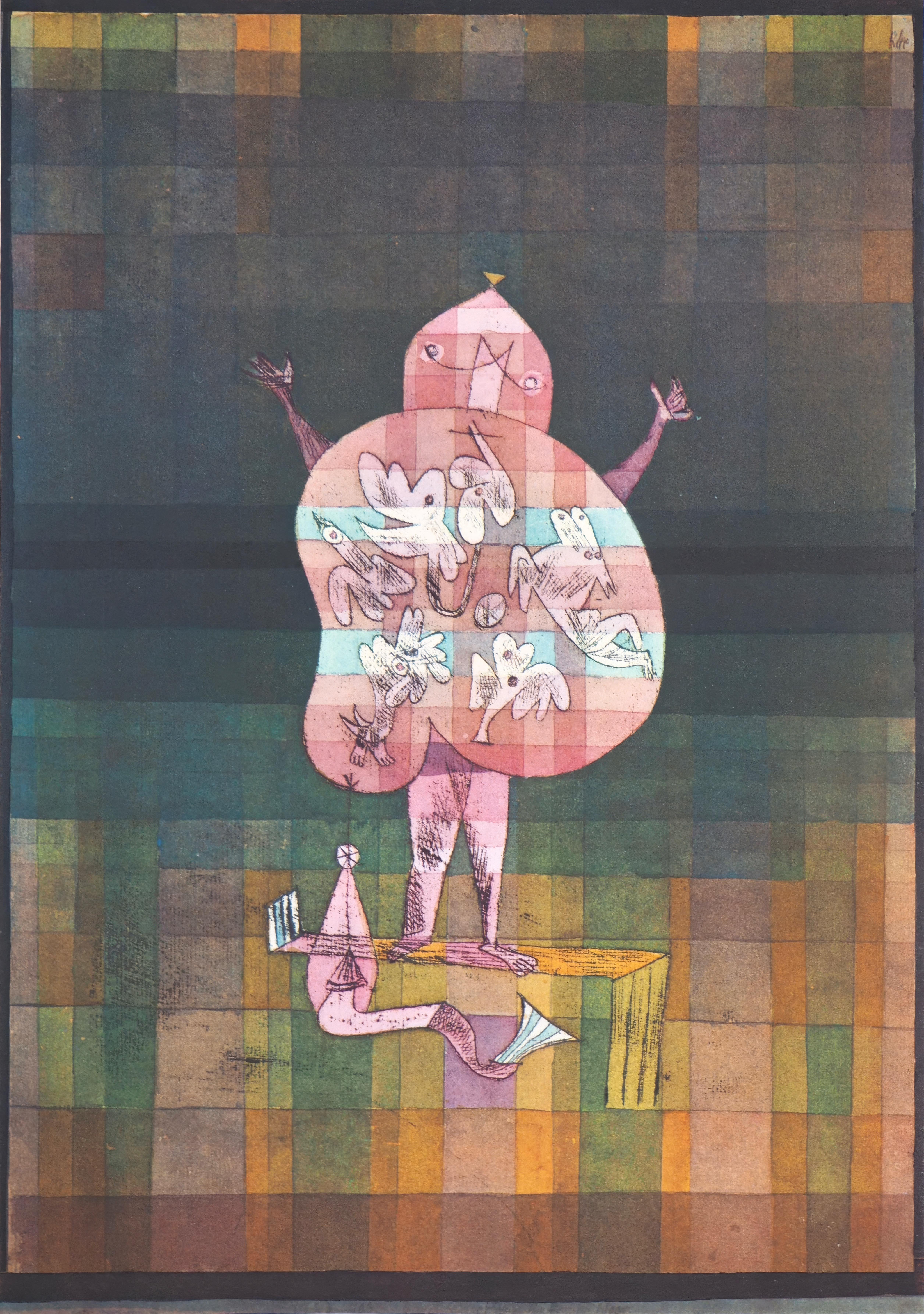 Paul Klee, Ventriloquist and Caller, from 12 Watercolors, 1964 (after)