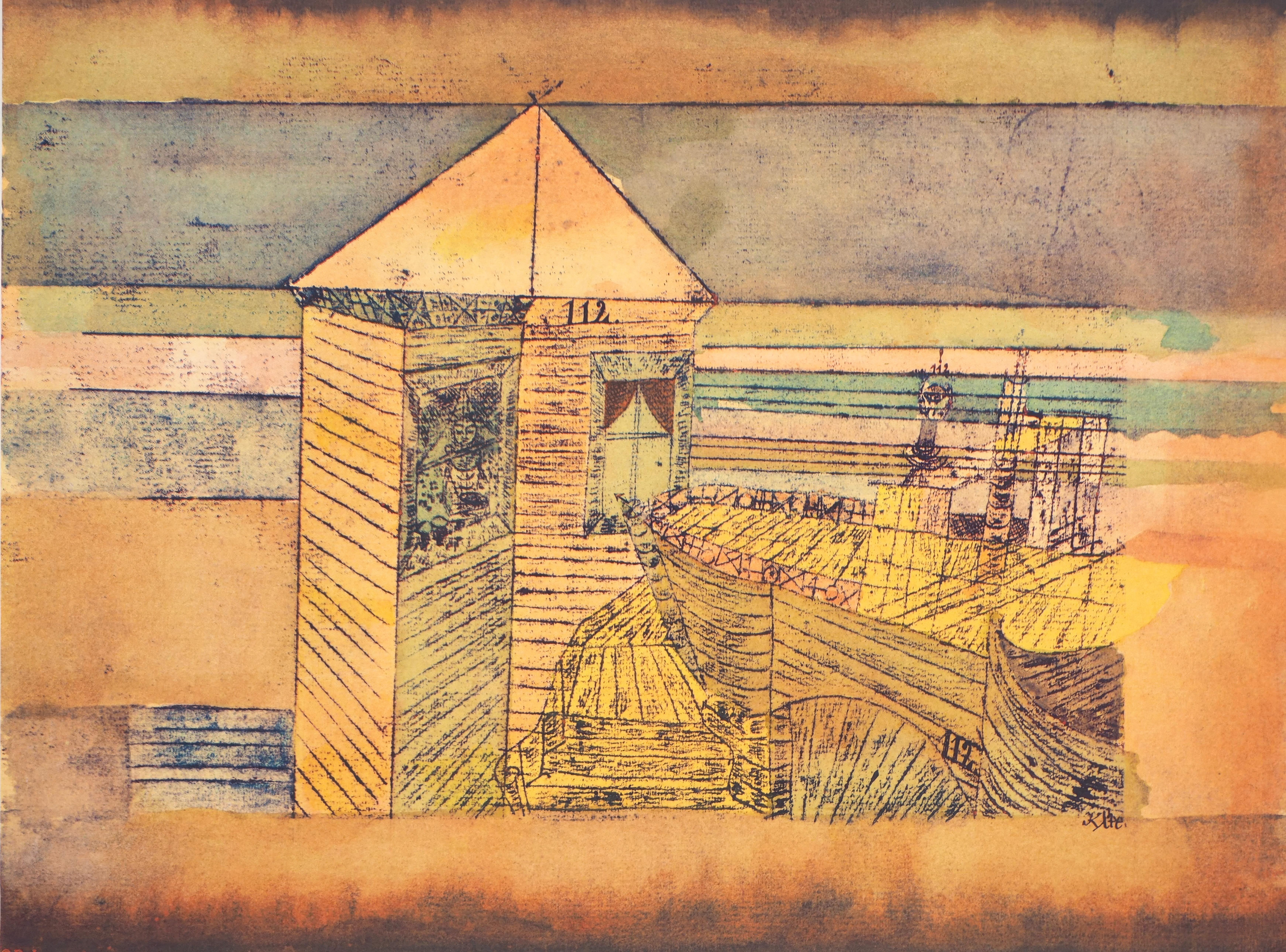 Paul Klee, Wonderful Landing or "112!", from 12 Watercolors, 1964 (after)