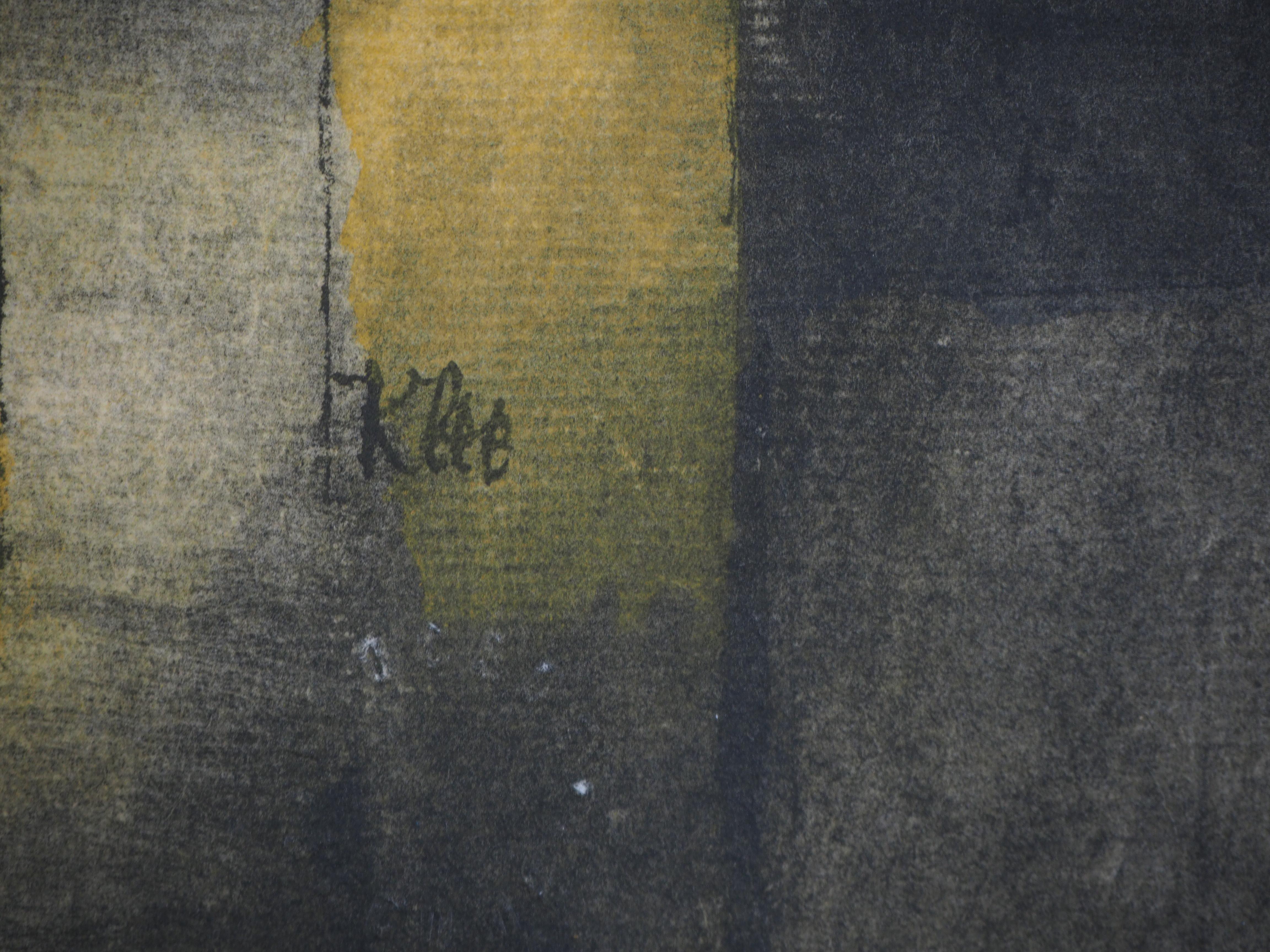 Portrait en jaune - Lithographie et pochoir - Print de Paul Klee