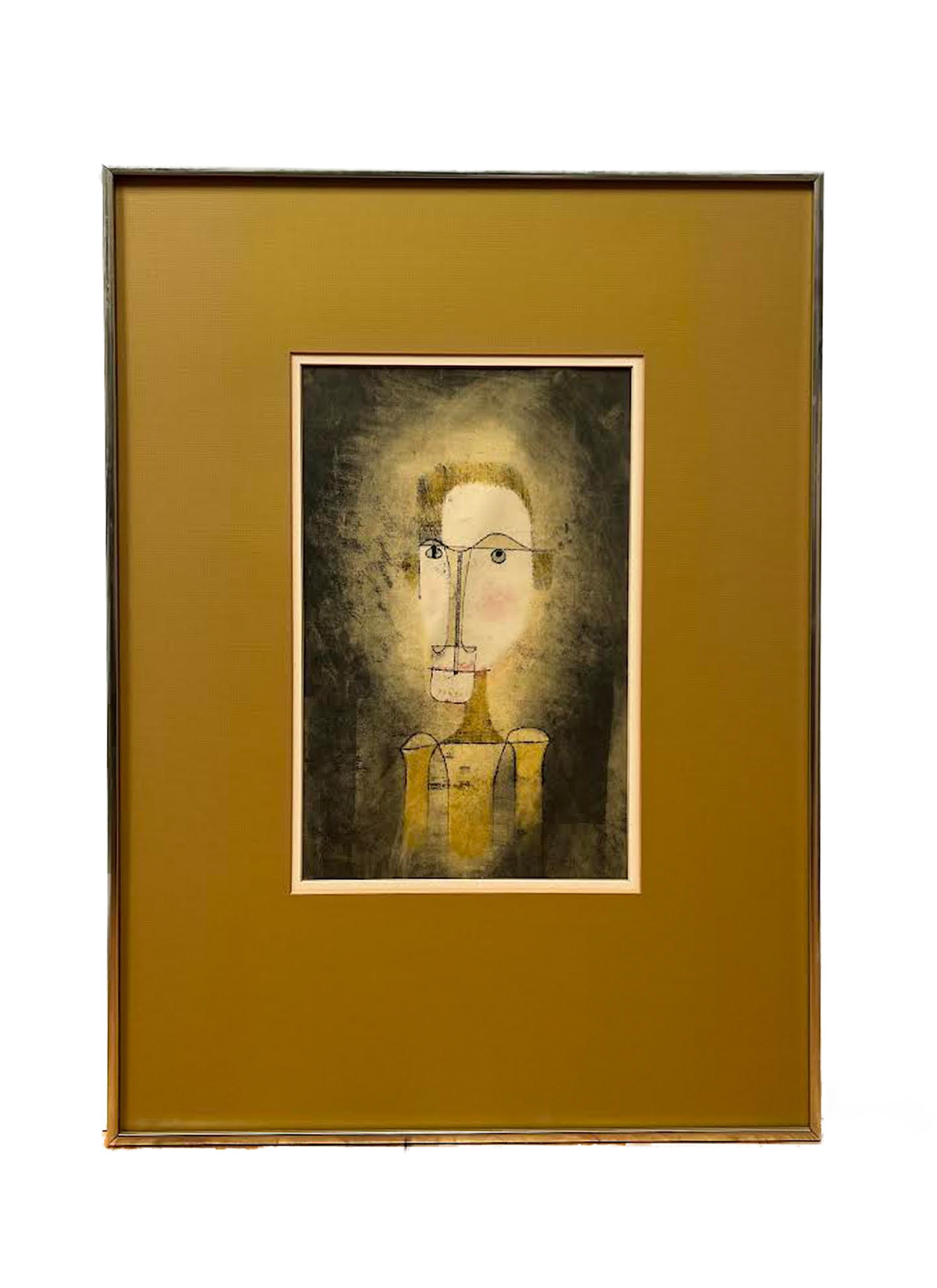 Dieses Plakat wurde 1964 von der Galerie Berggruen in Zusammenarbeit mit Felix Klee, dem Sohn des Künstlers, herausgegeben.  Die dunkelgelbe Matte bedeckt den unteren Teil des Plakats, auf dem die Informationen zu Bergrünen zu sehen sind.

Paul Klee