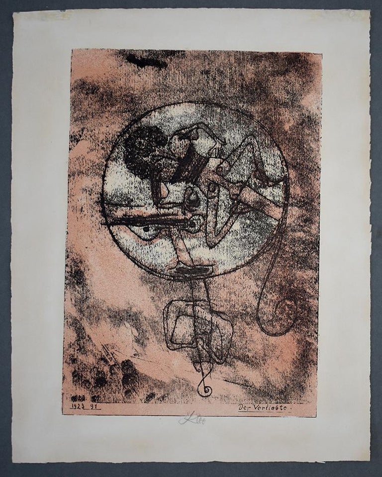 The Man in Love, from: Masters Portfolio - Signed Lithograph - Bauhaus - Print by Paul Klee