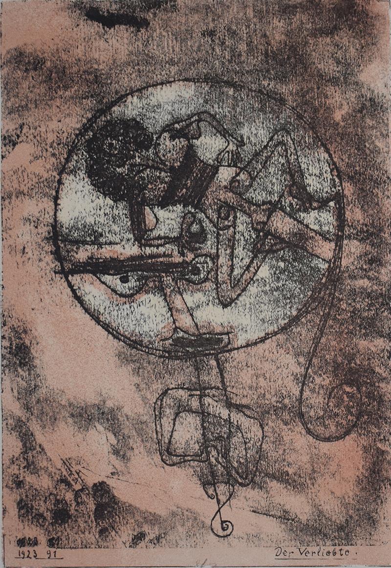 Abstract Print Paul Klee - L'homme qui est amoureux, de : Masters Portfolio - Lithographie signée - Bauhaus