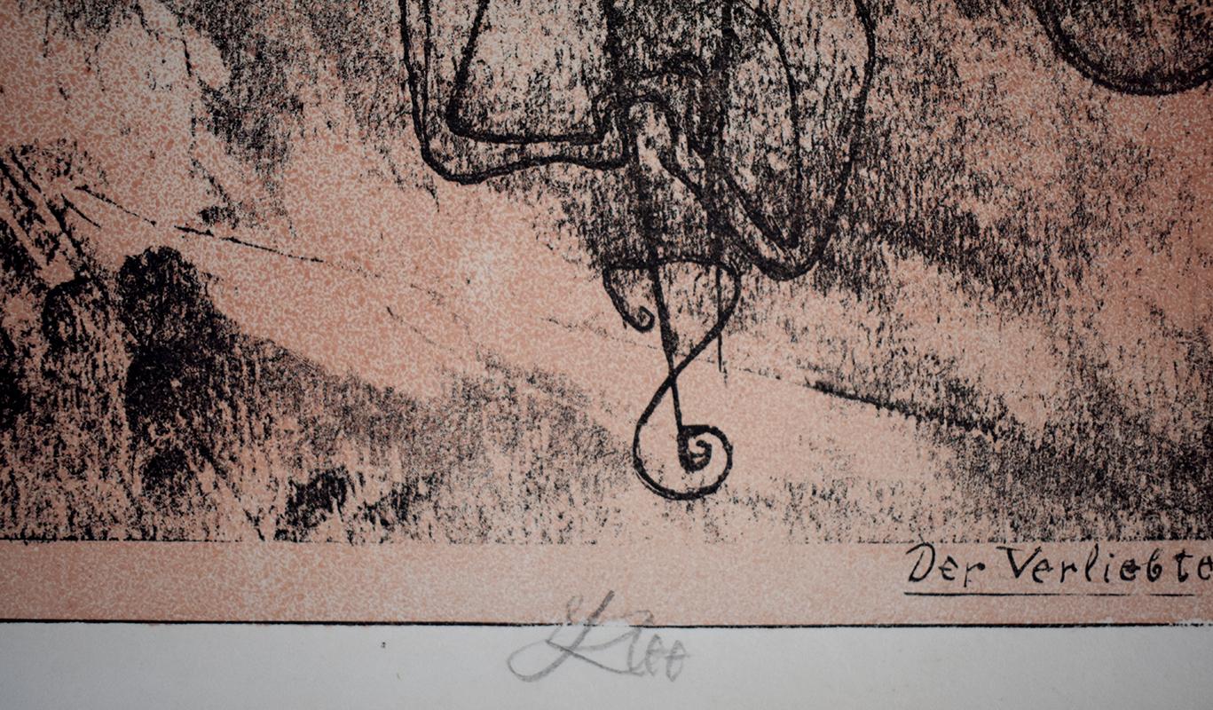 The Man in Love, from: Masters Portfolio of the Staatliches Bauhaus - German - Gray Print by Paul Klee