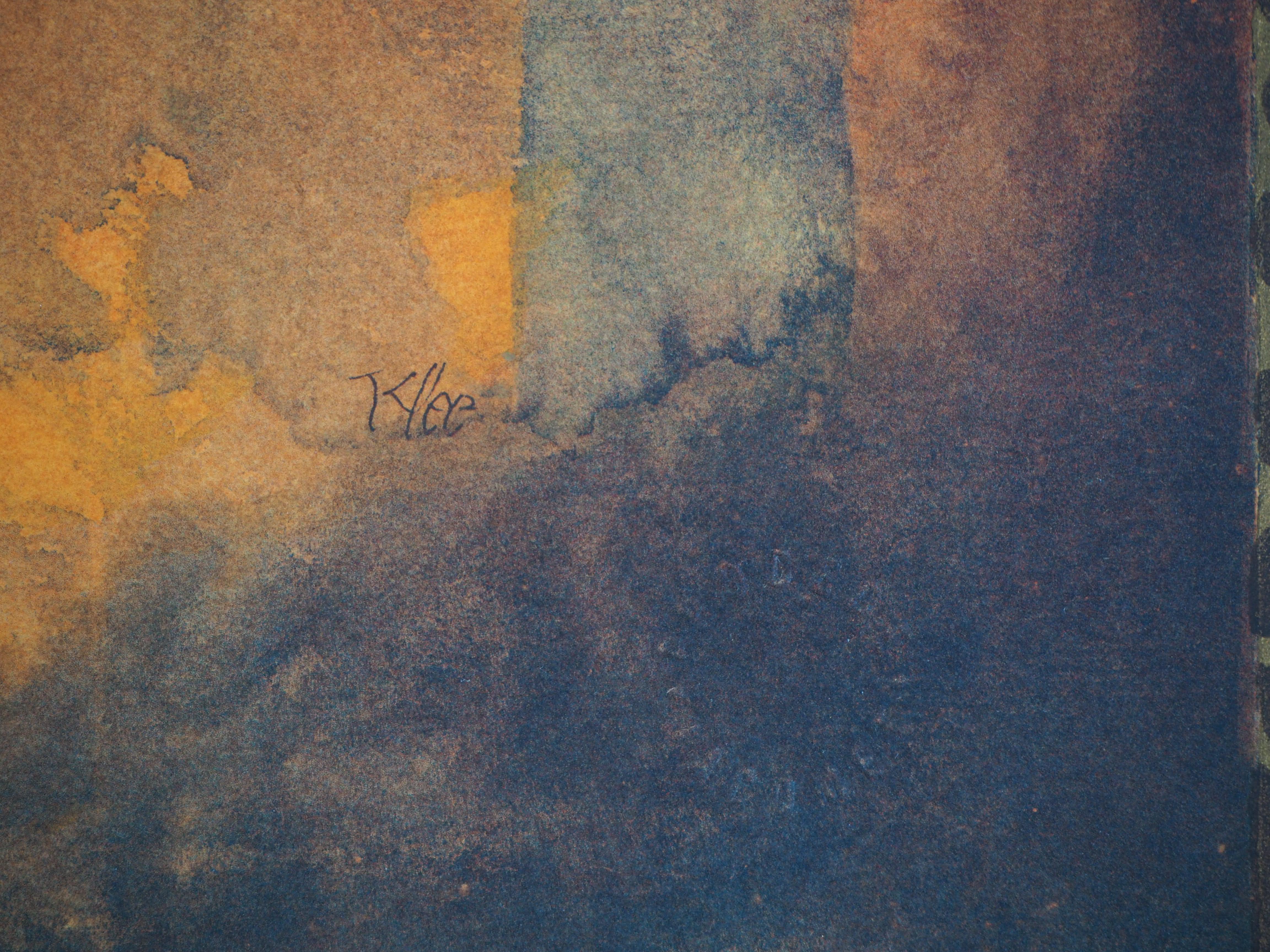 The Man With Pear Tree - Lithographie et pochoir - Print de Paul Klee