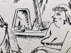 LADIES AT A DRESSING VANITY