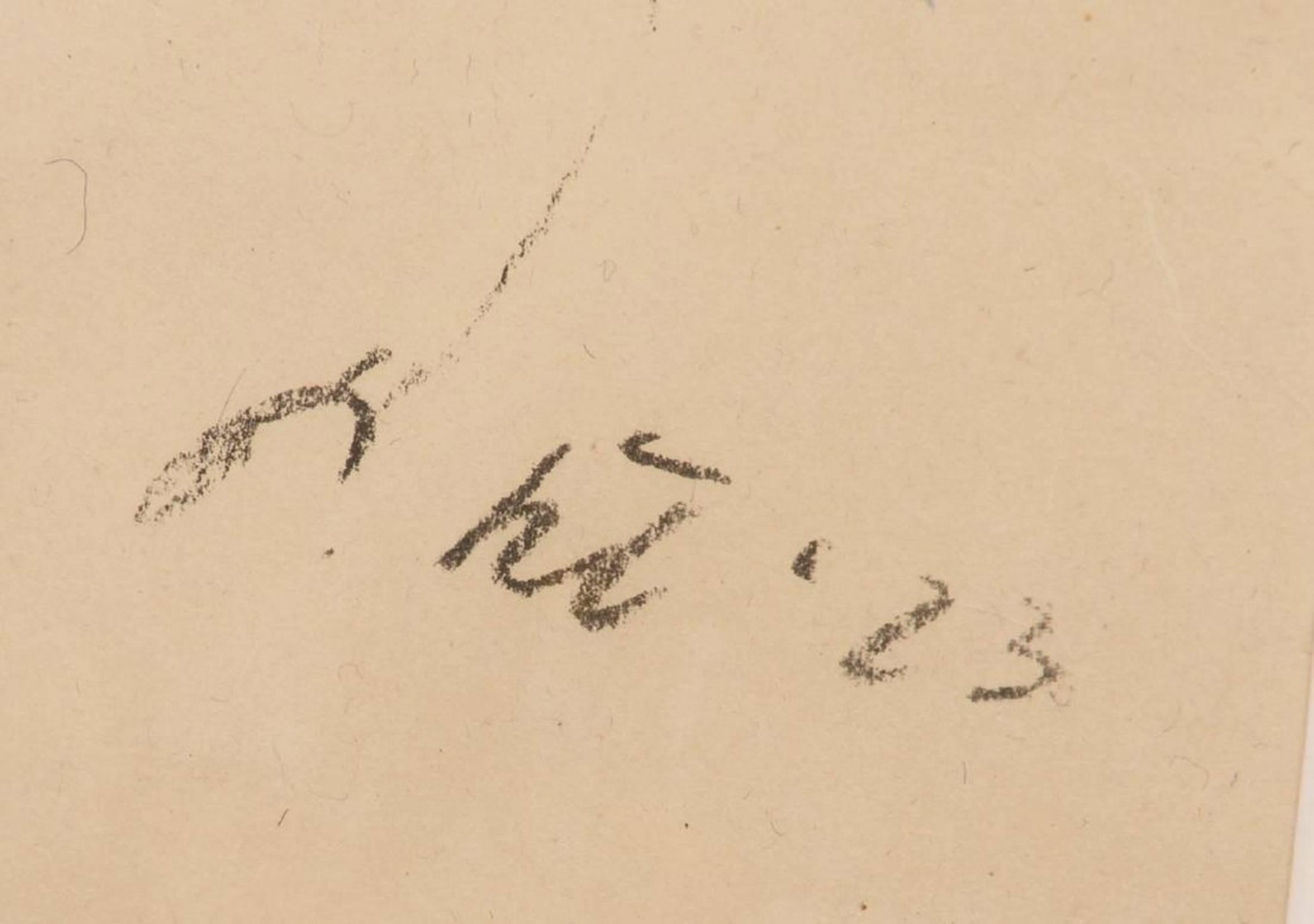 Unbenannt (Expressionismus), Print, von Paul Kleinschmidt