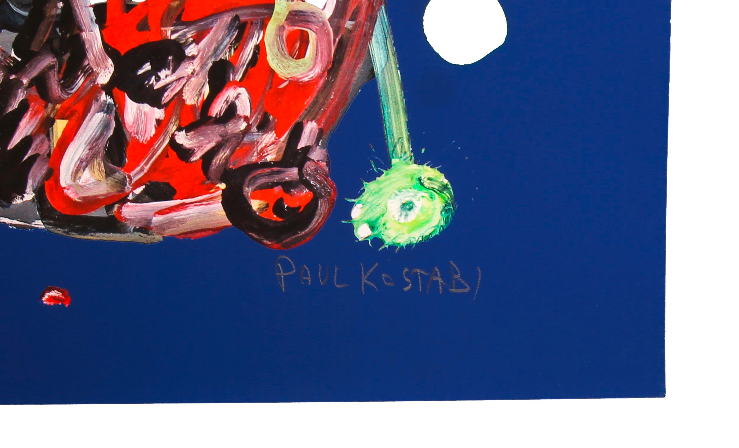 Kostabi, Paul – Mondblume – Giclee auf Baumwollpapier – handsigniert – Painting von Paul Kostabi