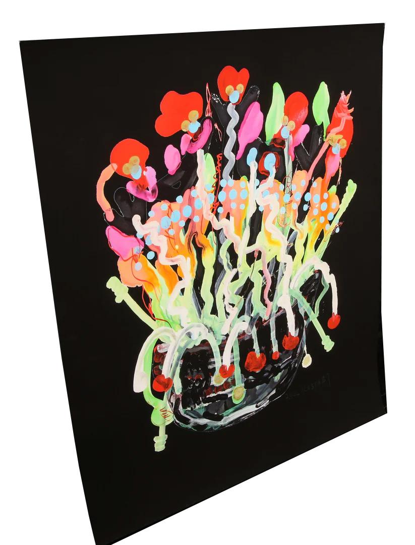 Kostabi, Paul - Primrose - black - Giclee on cotton paper - hand signed - Painting by Paul Kostabi