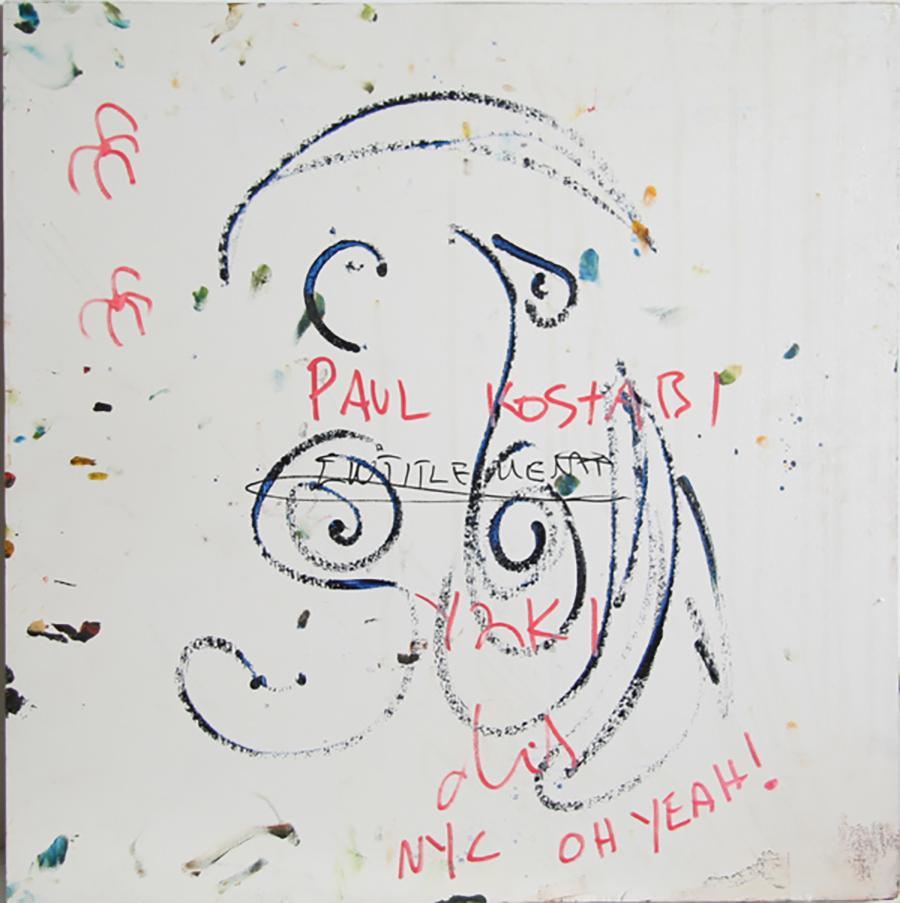 Y2K NYC, pittura ad olio astratta di Paul Indrek Kostabi in vendita 1