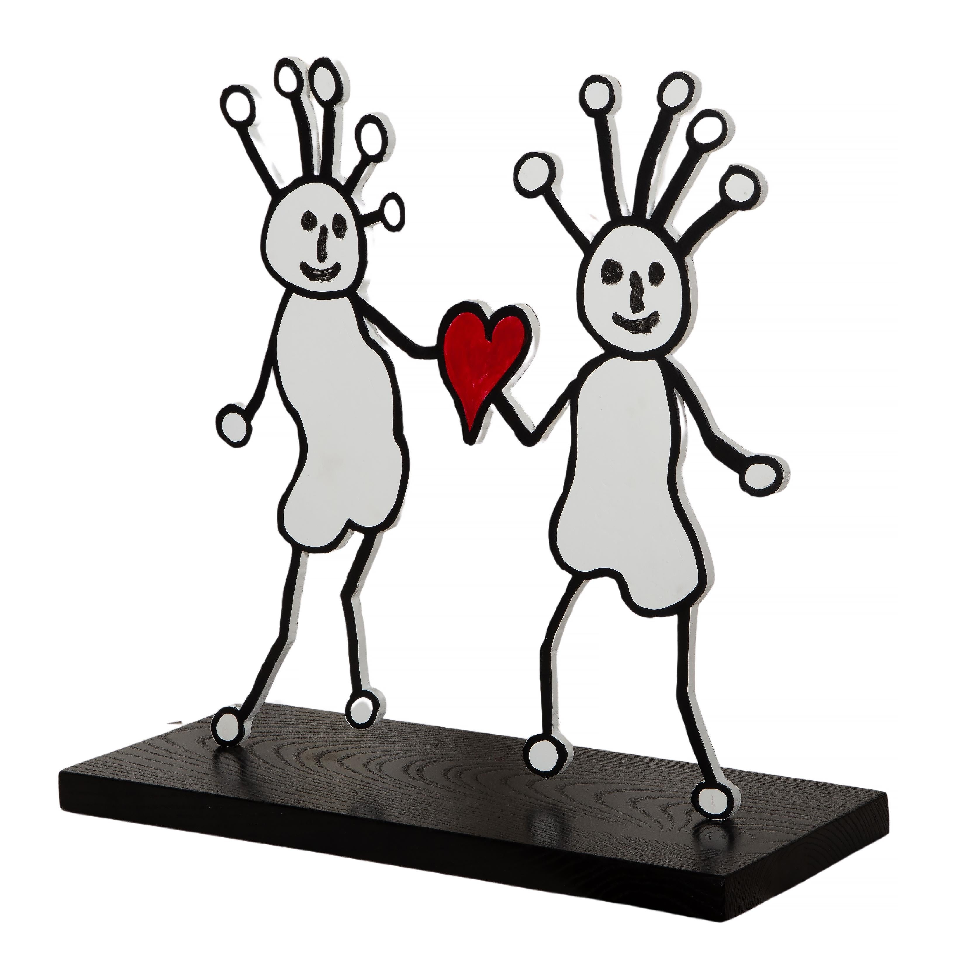 SPRKL, Escultura Pop Art de aluminio pintado de Paul Kostabi en venta 1