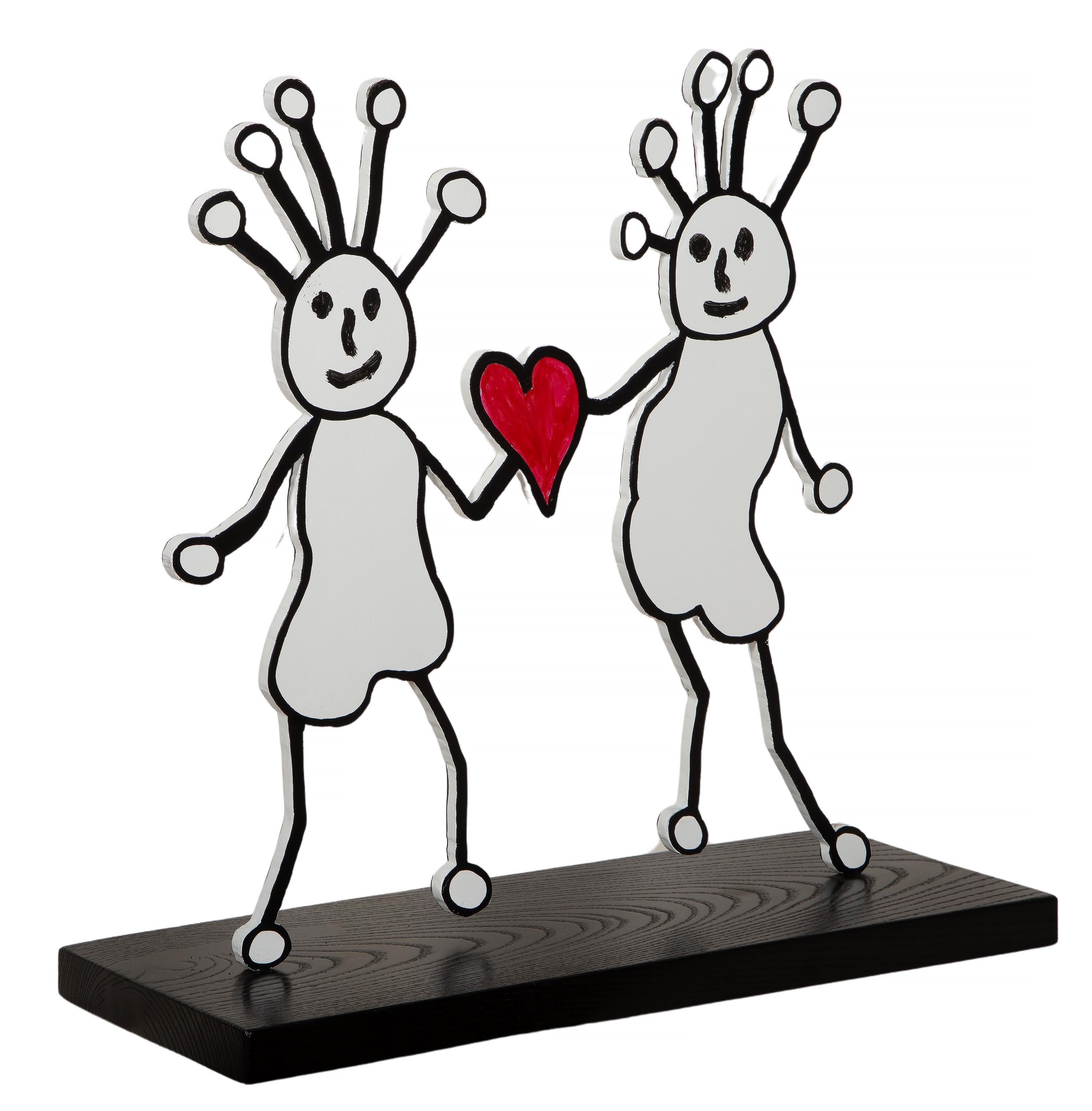 SPRKL, Escultura Pop Art de aluminio pintado de Paul Kostabi en venta 2