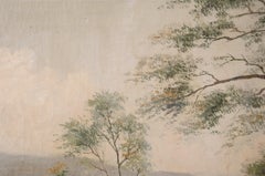 Hill Looking Over the Water, Early 20th Century Landscape by Paul Kujal