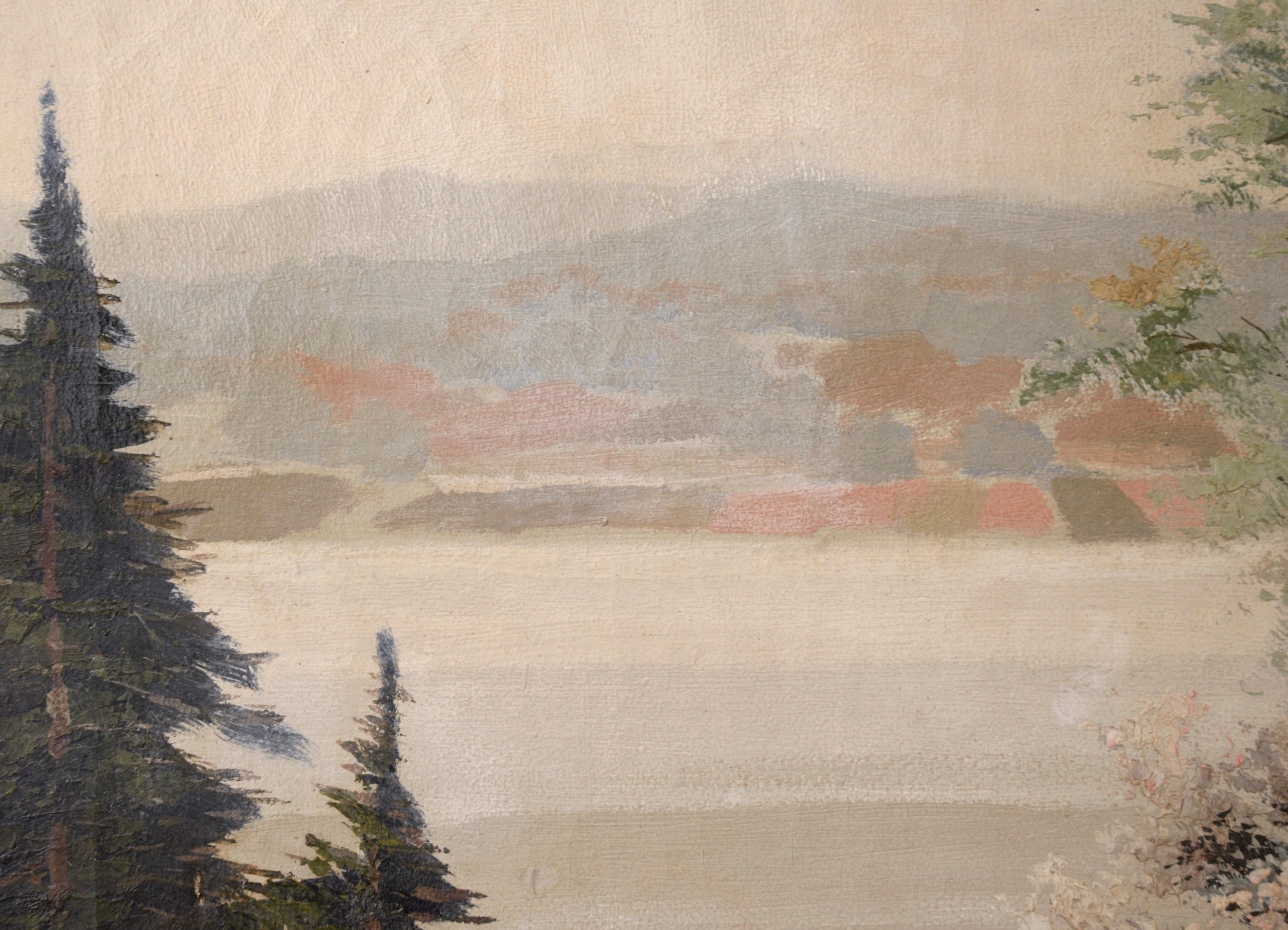 Hill Looking Over the Water, Early 20th Century Landscape by Paul Kujal

Serene depiction of a hill looking out over the water by Paul Kujal (Austrian, 1888-1965). In this beautiful early 20th century spring time scene, a grassy hillside on the