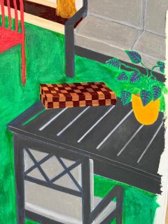 „Mein Garten“ – Acrylgemälde auf Leinwand, 128 x 85 cm, 2025, Neu