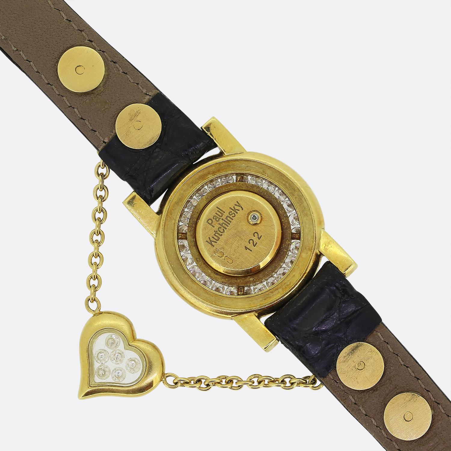 Brilliant Cut Paul Kutchinksy Diamond Love Watch For Sale
