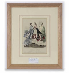 Journal Des Demoiselles - Original Lithograph by Paul Lacourière - 19th Century