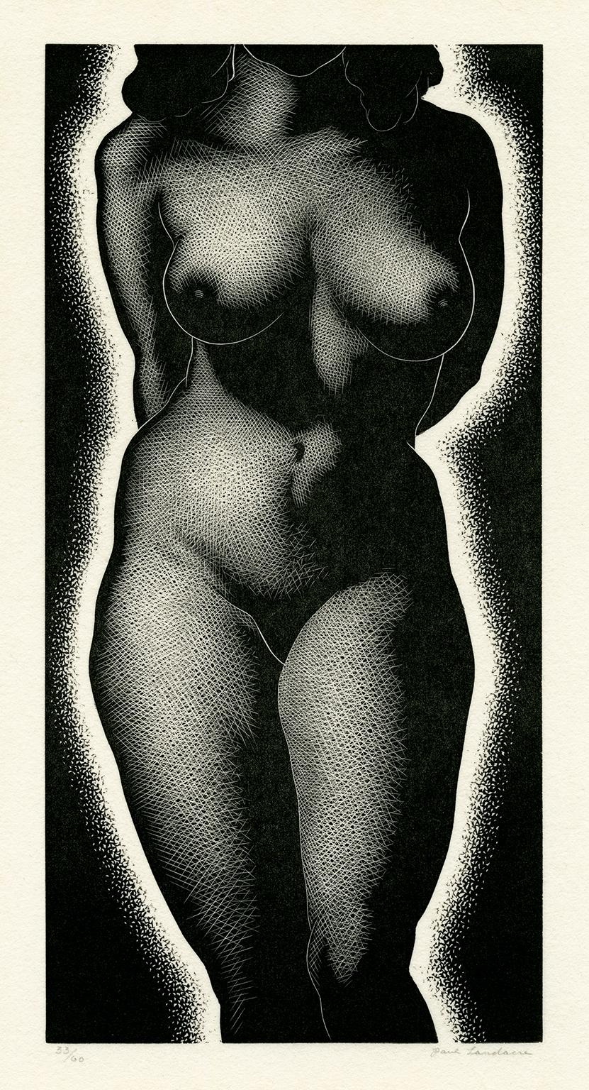 Paul Landacre Nude Print - Anna
