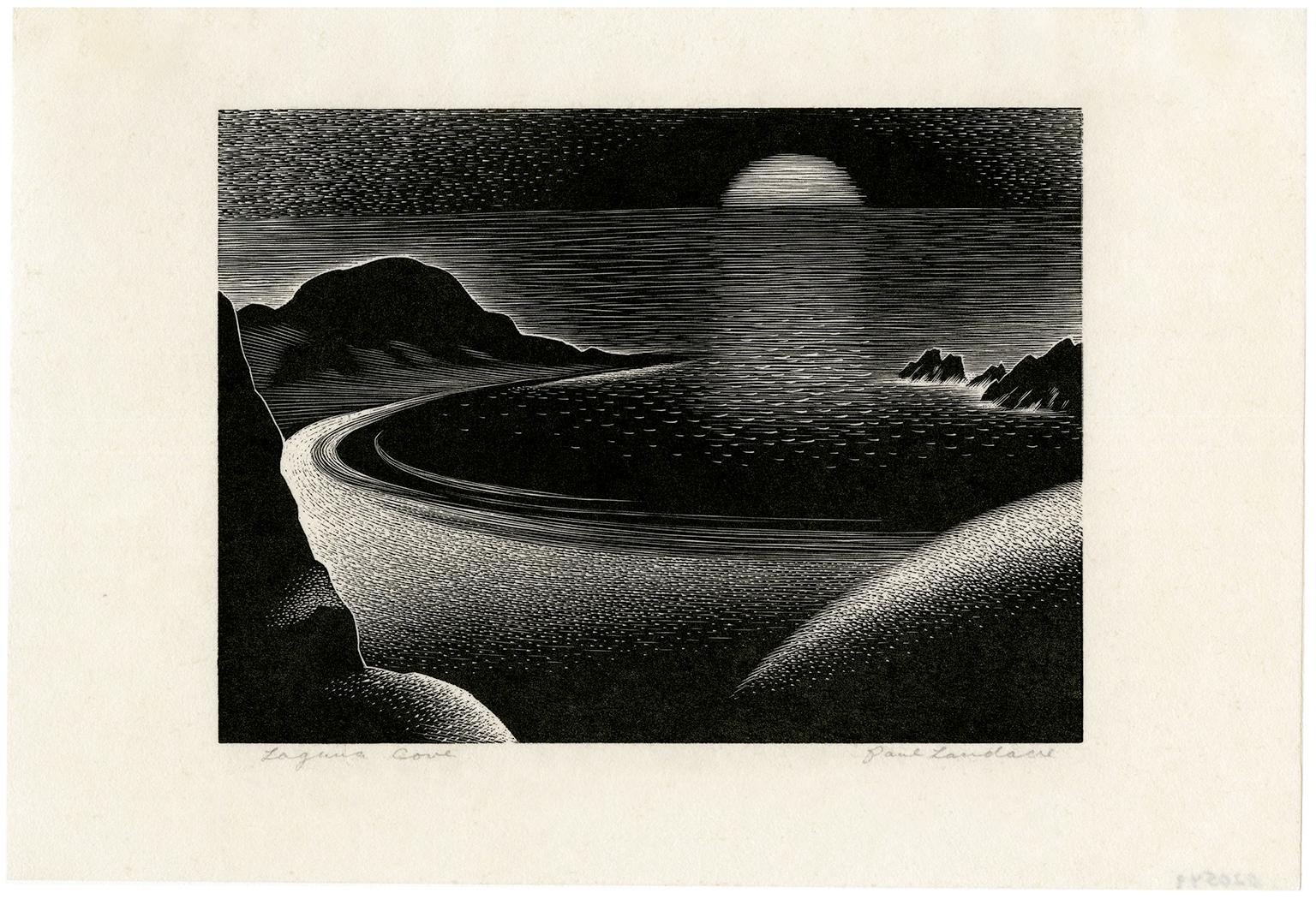 'Laguna Cove' — 1930s American Modernism - Print by Paul Landacre