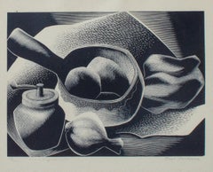 Paul Landacre "Some Ingredients" Original Wood Engraving