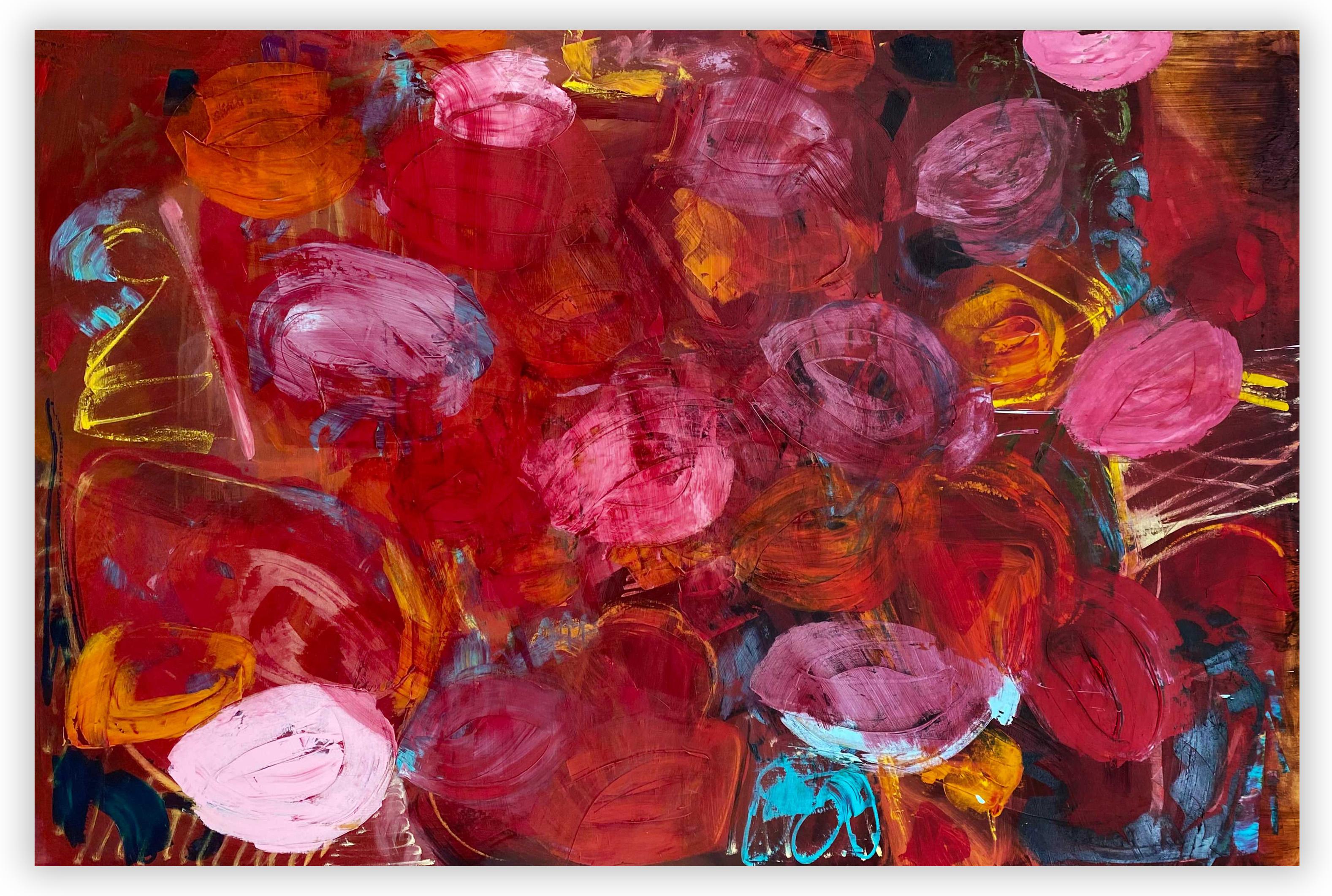 Paul Richard Landauer Abstract Painting – Helens Paradies (Abstraktes Gemälde)