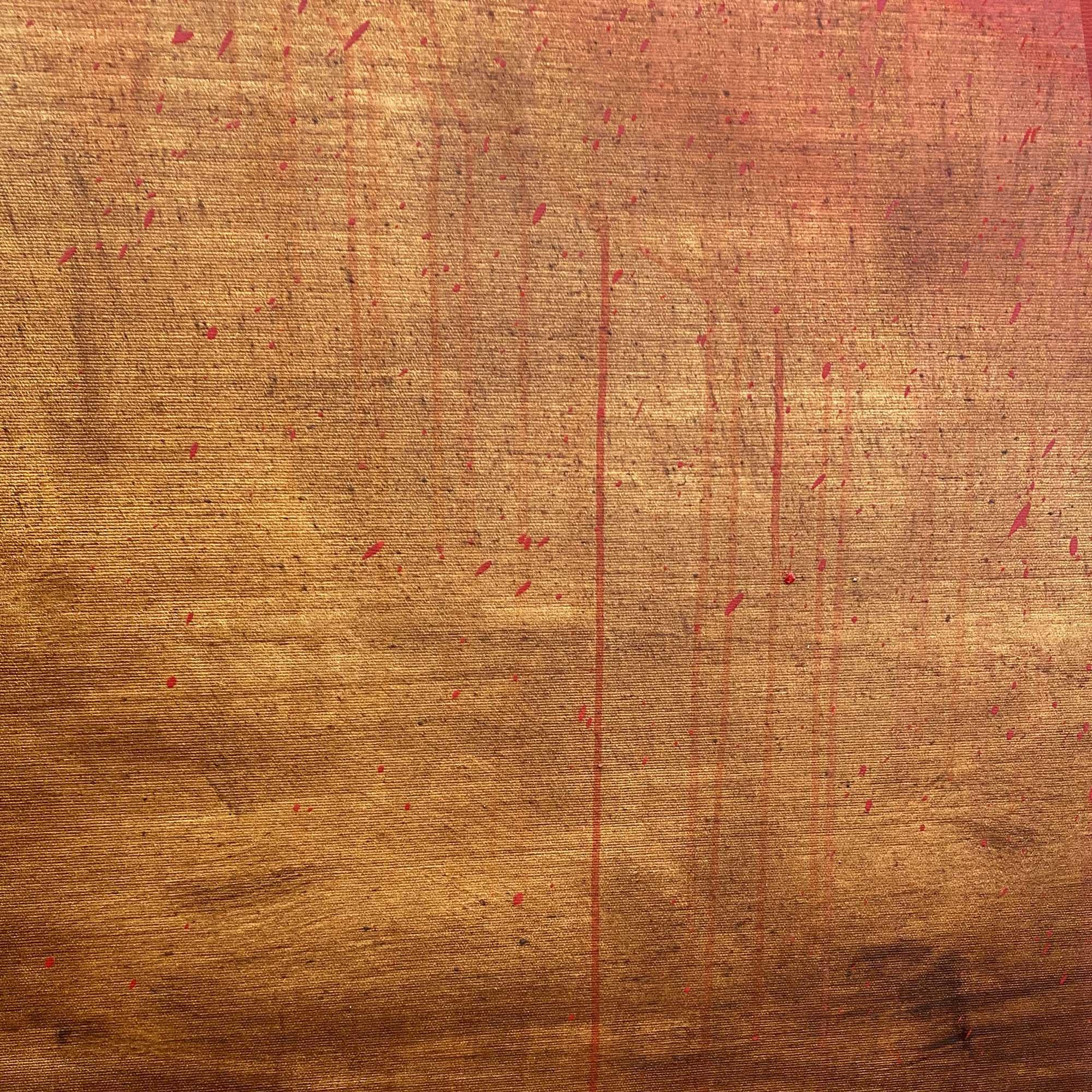 Il ponte n. 3 (Pittura astratta) - Abstract Painting Rosso di Paul Richard Landauer