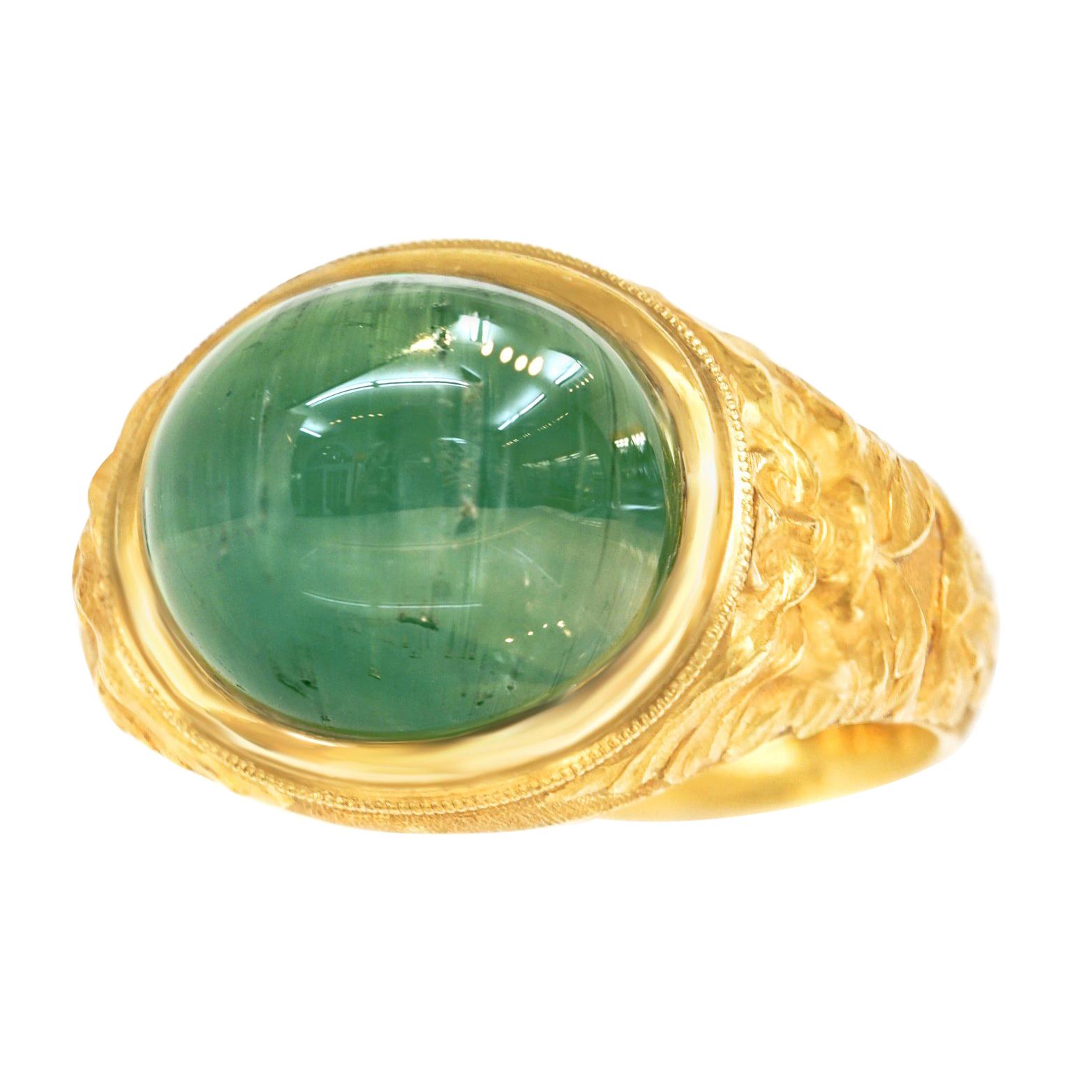 Paul Lantuch Renaissance Revival Gold Ring