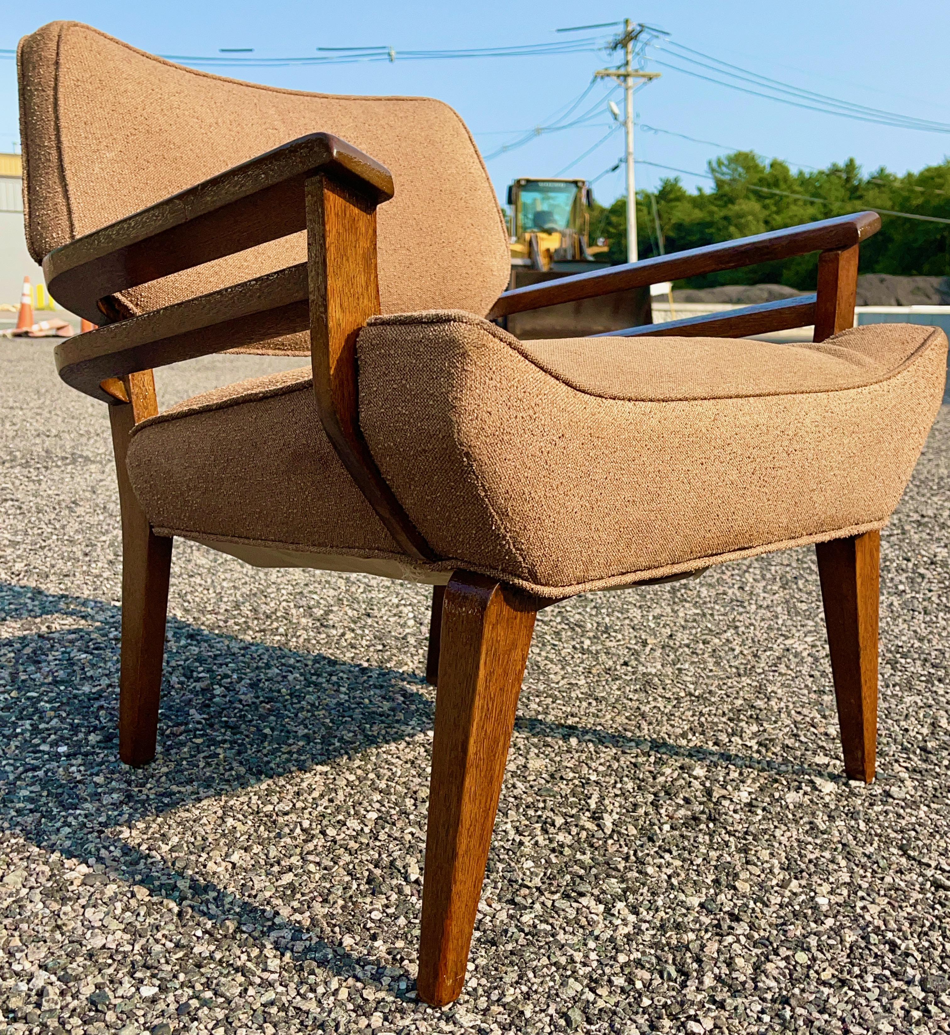 Paul Laslo Double Arm Chair for Brown Saltman For Sale 1