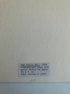 El bit de París, cinta transparente y medios impresos sobre papel, 1989
