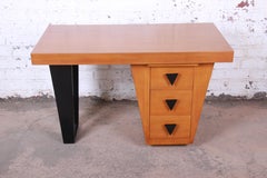 Paul Laszlo Art Deco Mahogany Writing Desk, 1940s