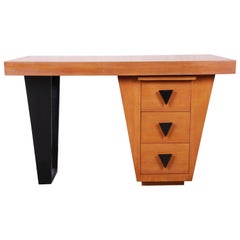 Vintage Paul Laszlo Art Deco Mahogany Writing Desk, 1940s