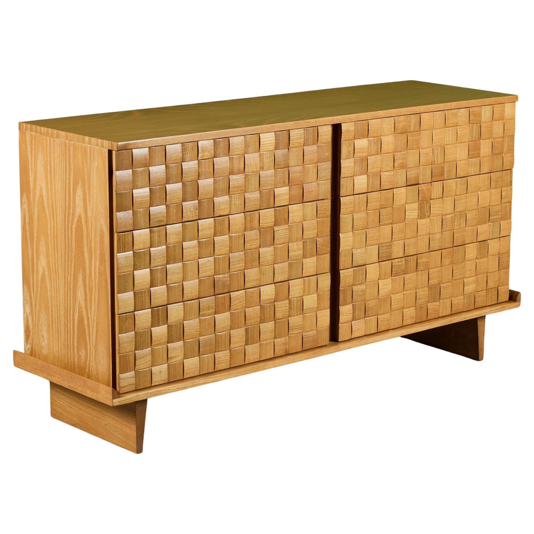 Paul Laszlo "Basket Weave" Dresser for Brown Saltman