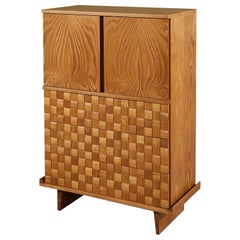 Cómoda alta "Basket Weave" de Paul Laszlo para Brown Saltman