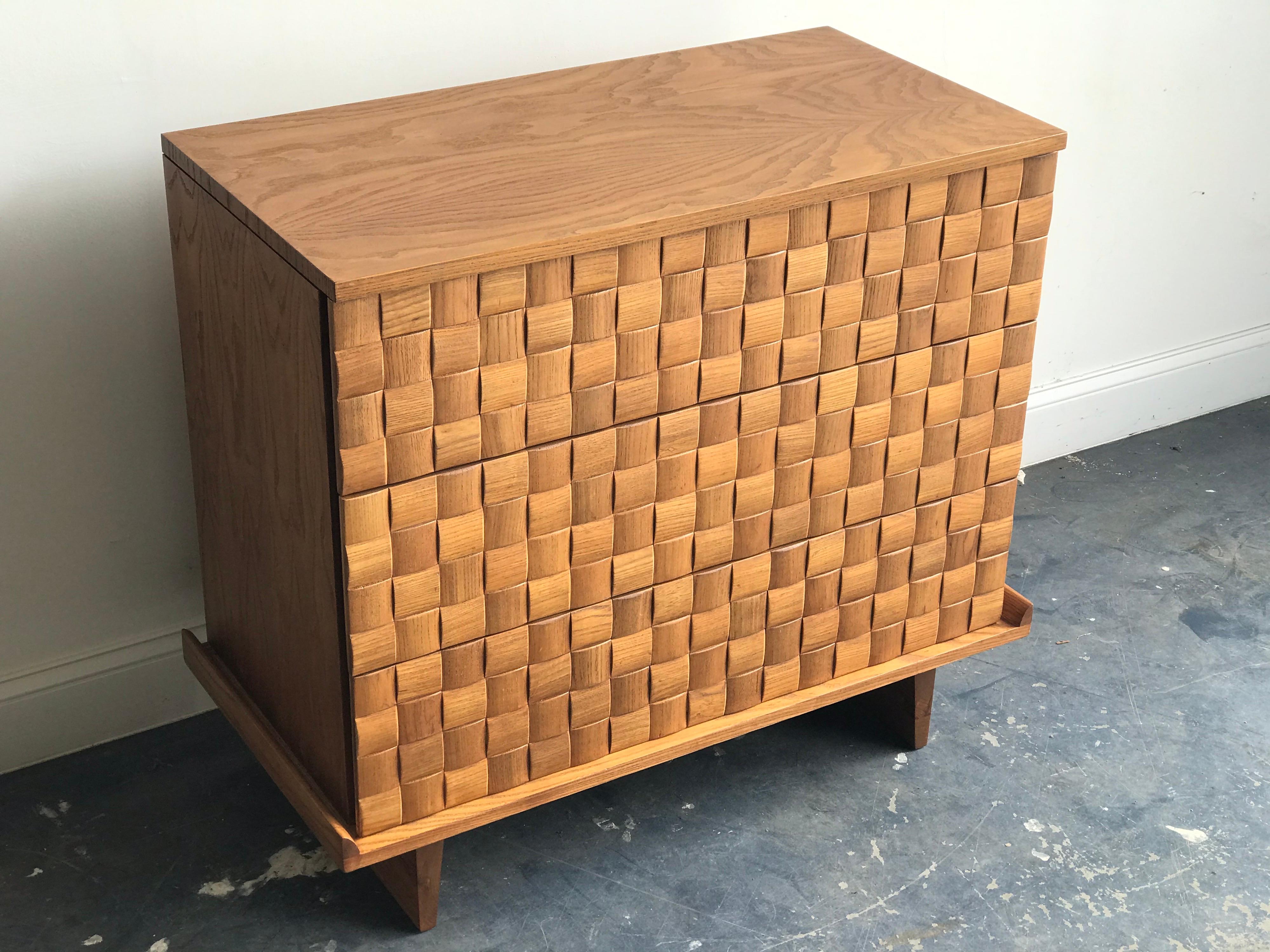 basket weave dresser