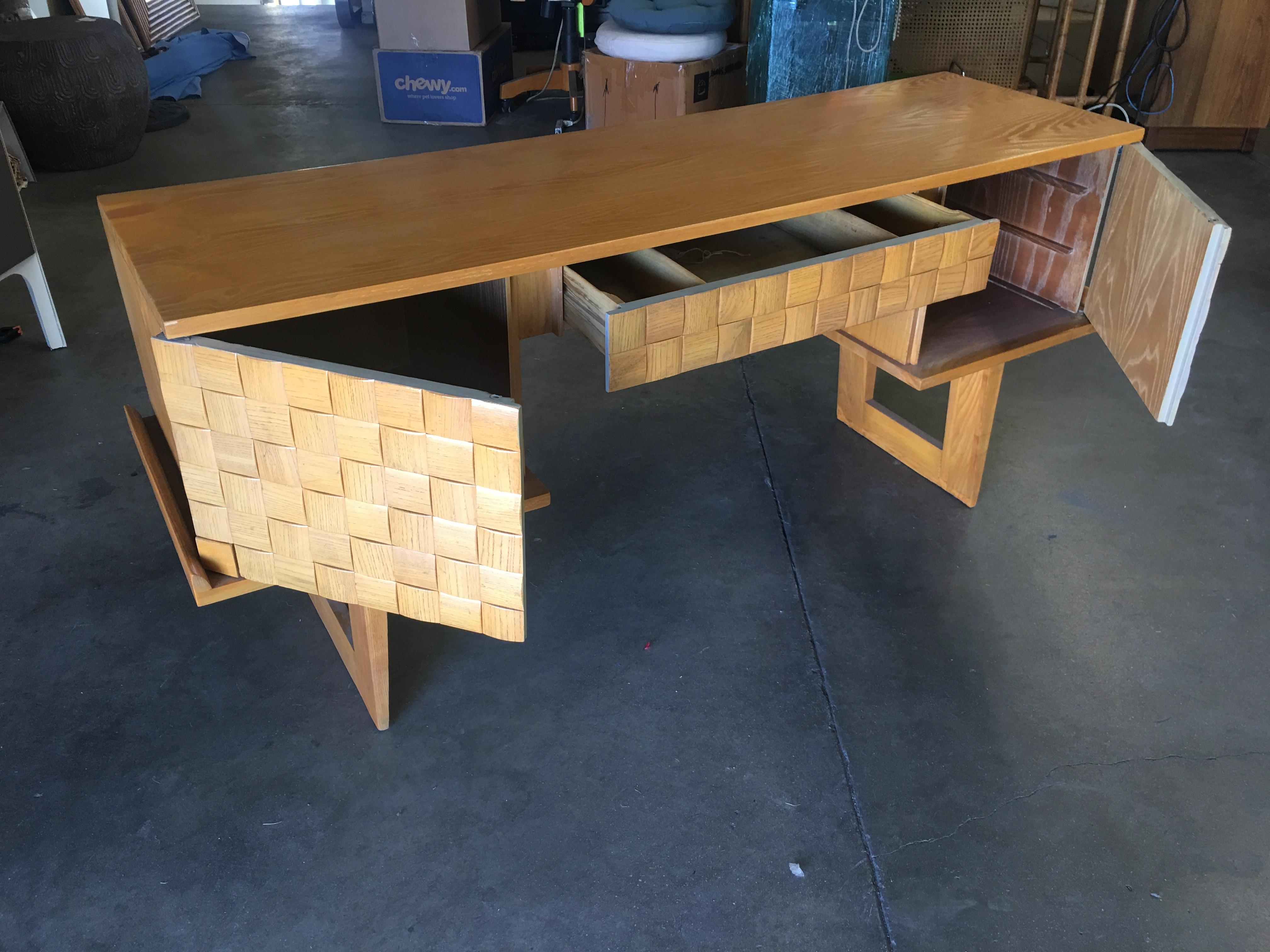 Mid-Century Modern Paul Laszlo Bleached Oak 