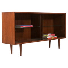 Used Paul Laszlo Bookcase with Glass Doors for Brown Saltman