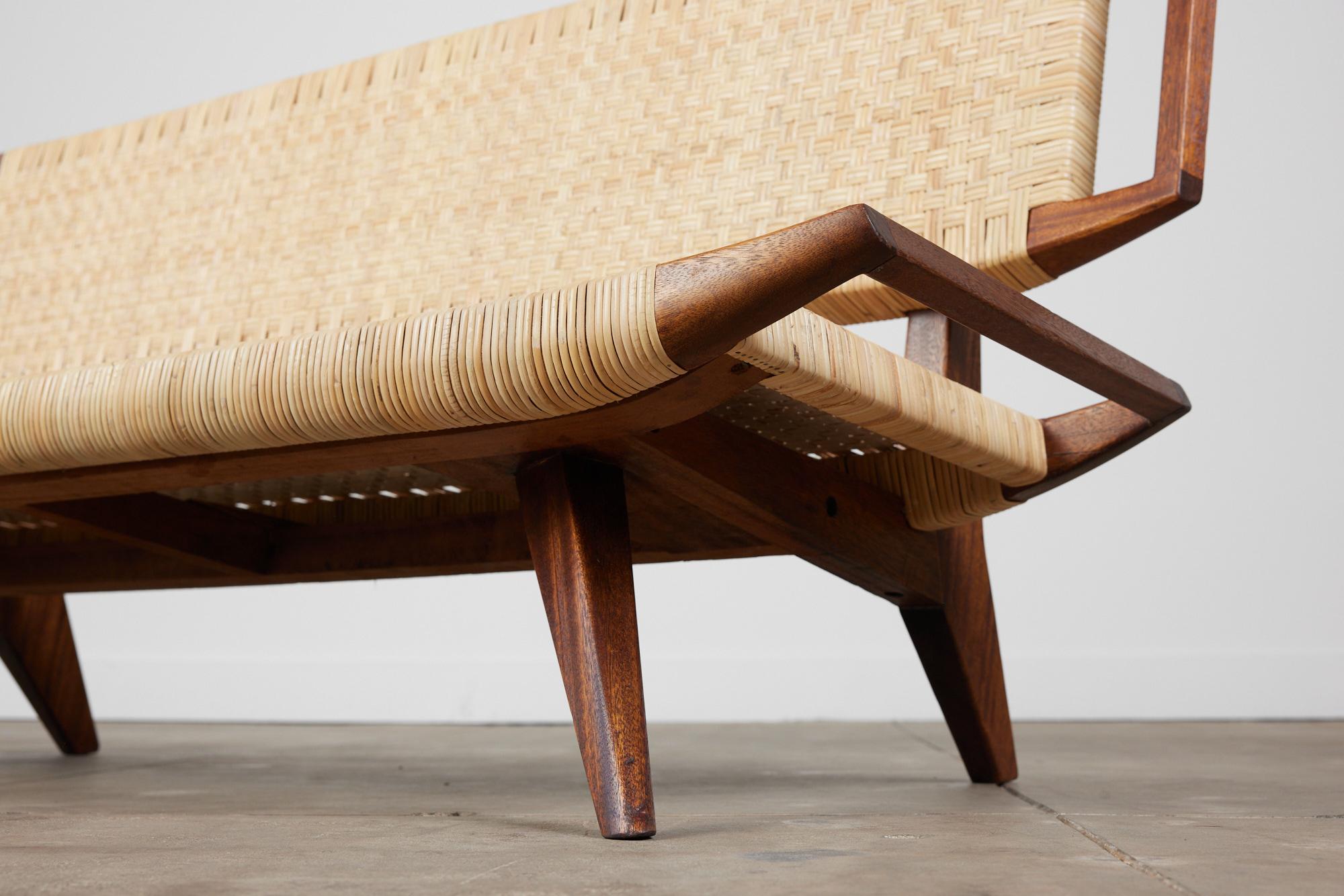 Paul Laszlo Cane Bench for Glenn of California 5