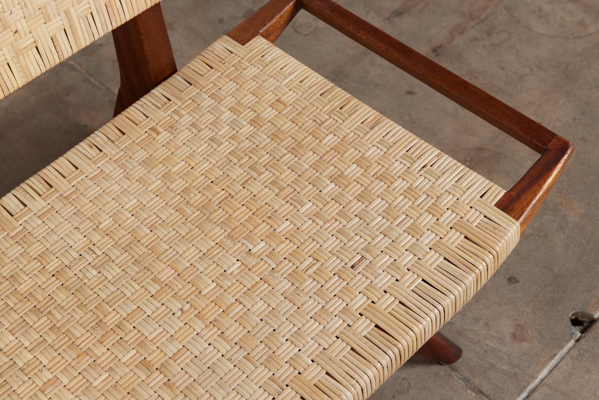 Paul Laszlo Cane Bench for Glenn of California 7