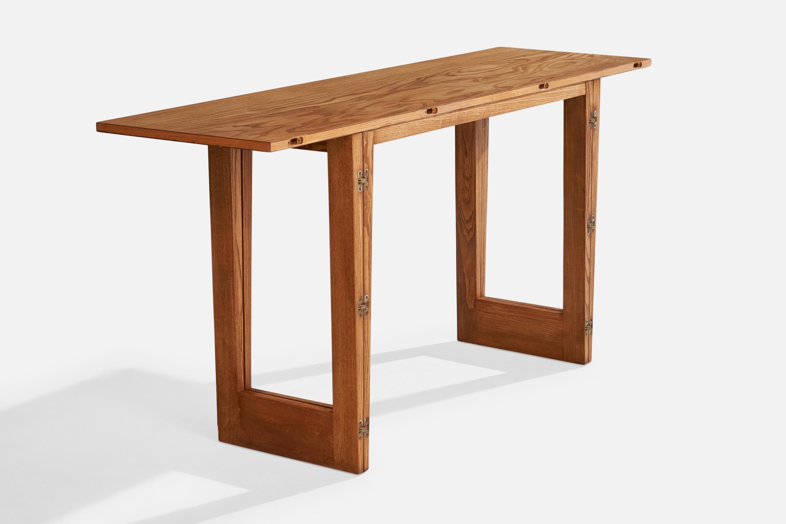 Paul Laszlo, Console, Oak, USA, 1950s For Sale 4