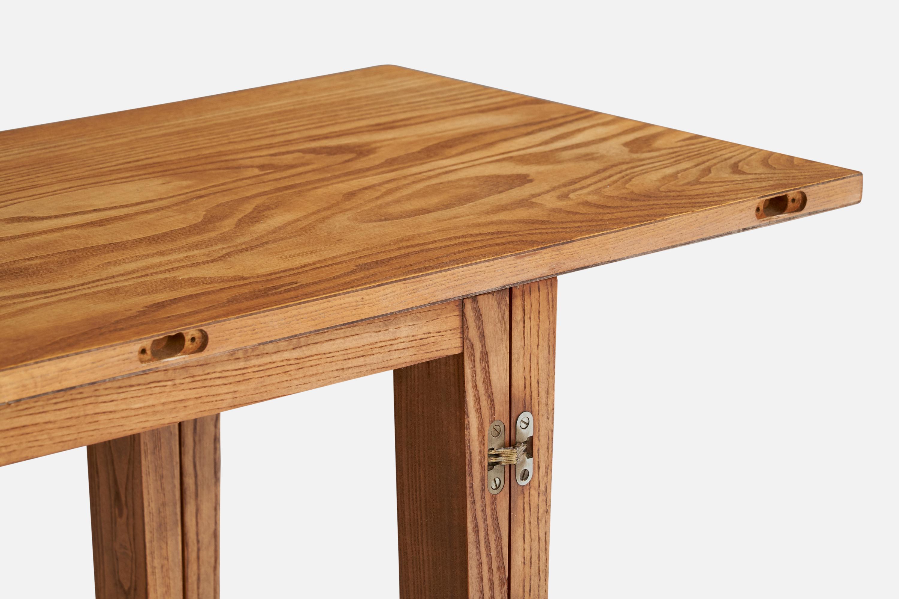 Paul Laszlo, Console, Oak, USA, 1950s For Sale 6