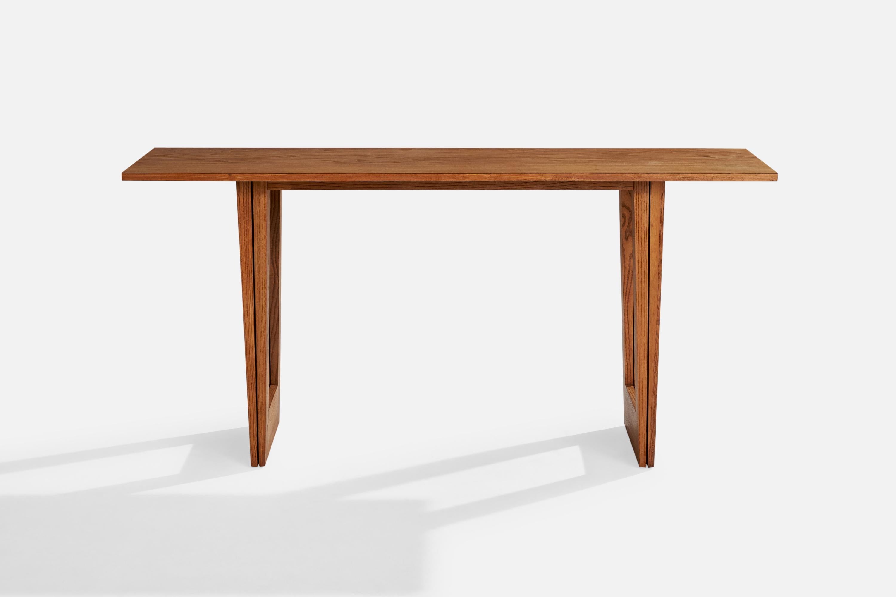 Mid-Century Modern Paul Laszlo, Console, Oak, USA, 1950s For Sale