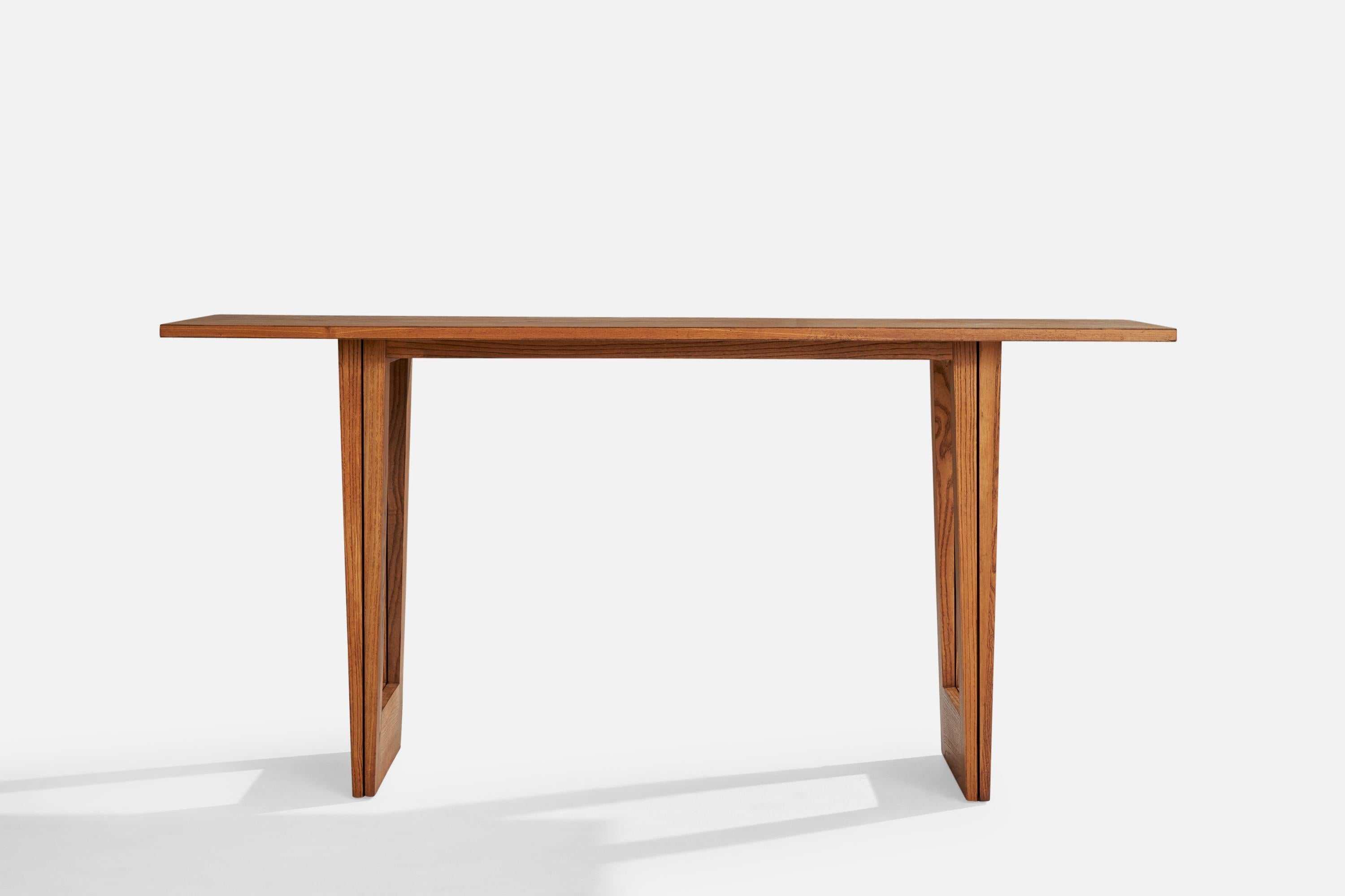 Mid-20th Century Paul Laszlo, Console, Oak, USA, 1950s For Sale