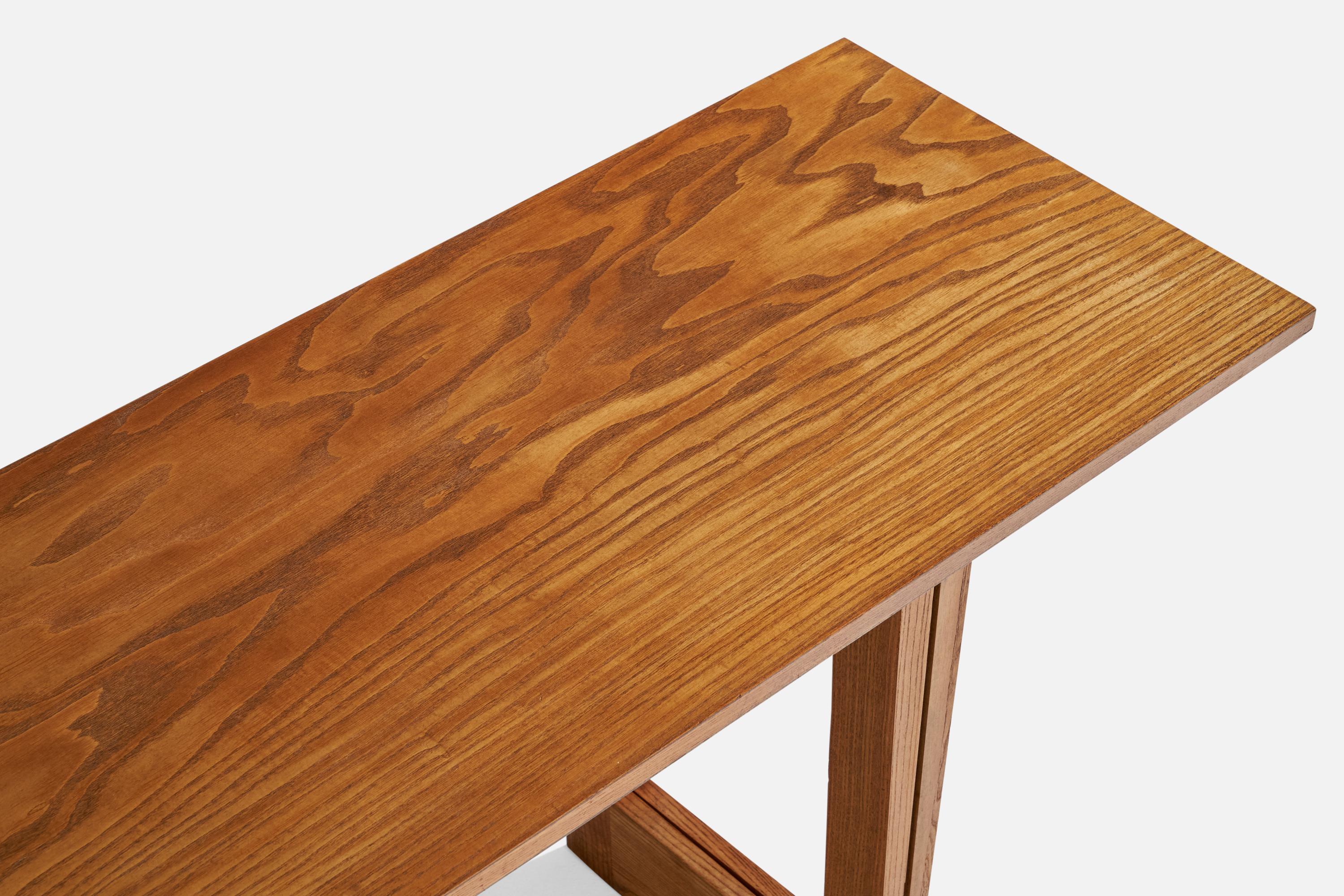 Paul Laszlo, Console, Oak, USA, 1950s For Sale 3