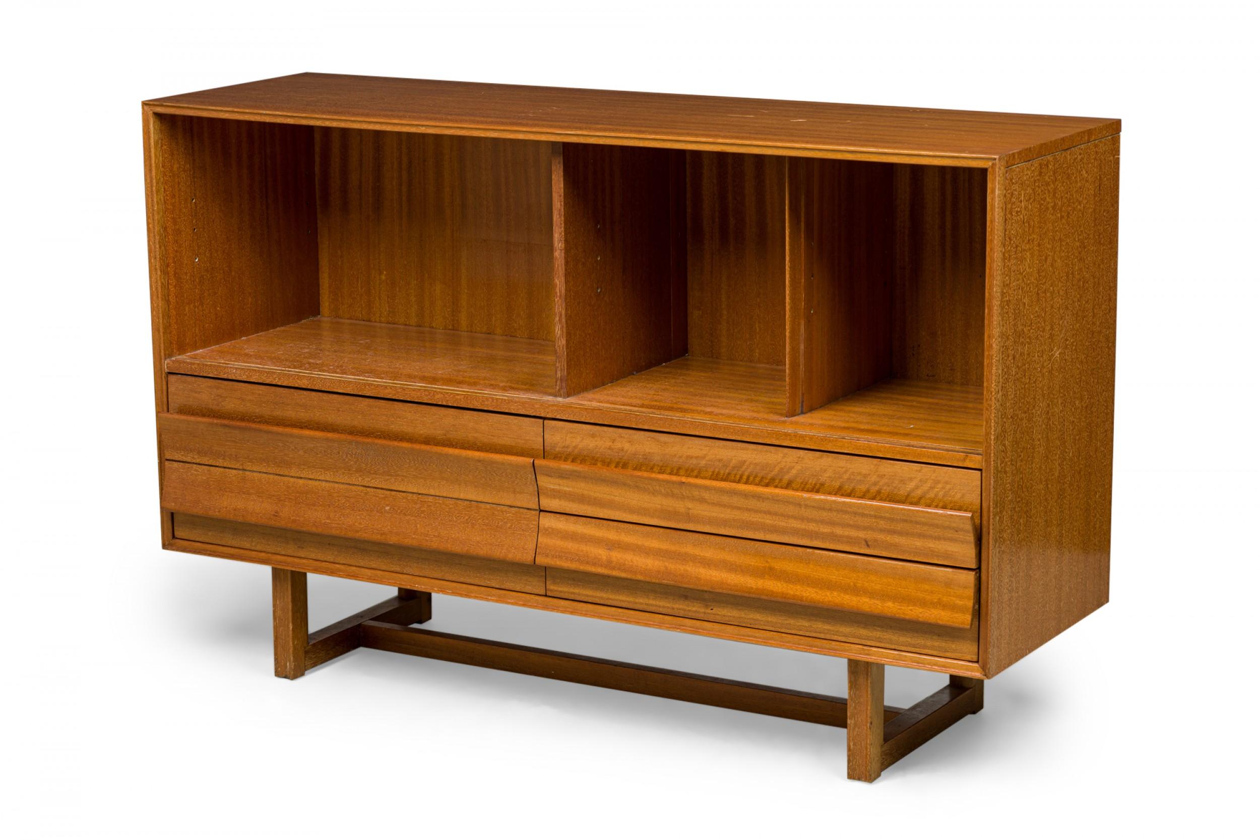 Paul Laszlo Continental Cerused Mahogany 3-Drawer Credenza / Sideboard For Sale 4