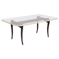 Paul Laszlo Custom Dining Table with Lucite Top