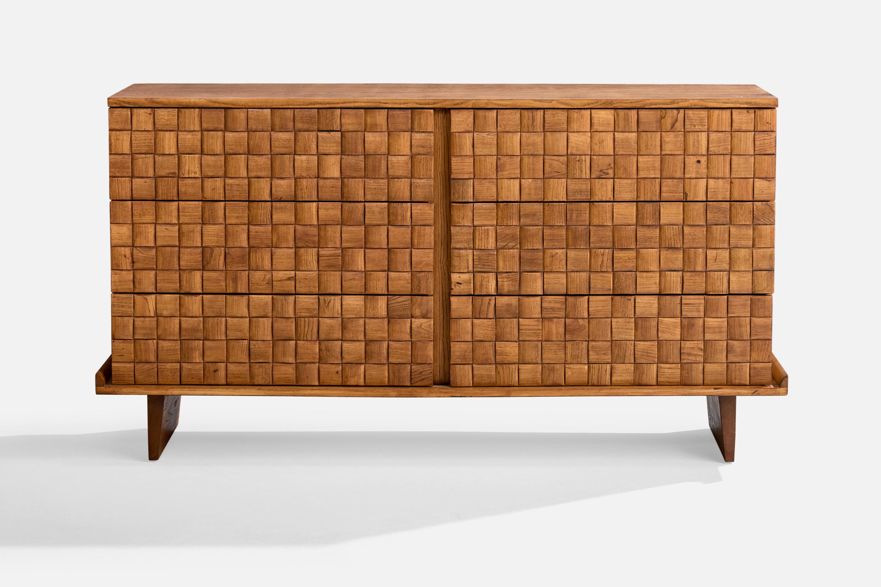 Mid-Century moderno Paul Laszlo, Cassettone, Oak, USA, anni '50 in vendita